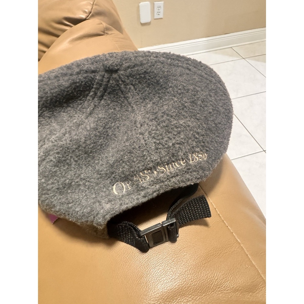 Vintage Orvis USA Gray Wool Felt Strapback Hat Cap Made In USA Embroidered Logo - Picture 4 of 8